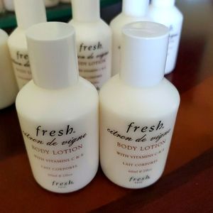 2 x Fresh Citron De Vigne Body Lotion 2oz Travel